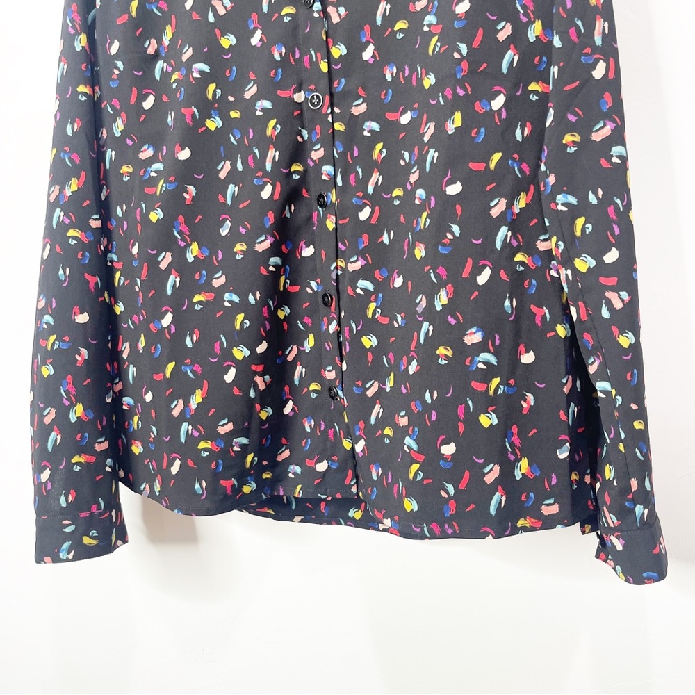 Cabi Abstract Print Button Down Blouse Size Extra… - image 7